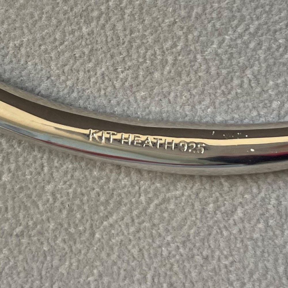 Kit Heath Sterling Silver Crescent Bar Necklace 925 - Picture 4 of 5